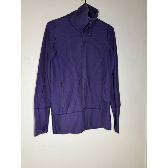 Lululemon In Stride purple full zip athletic sweater jacket - Picture 2 of 8